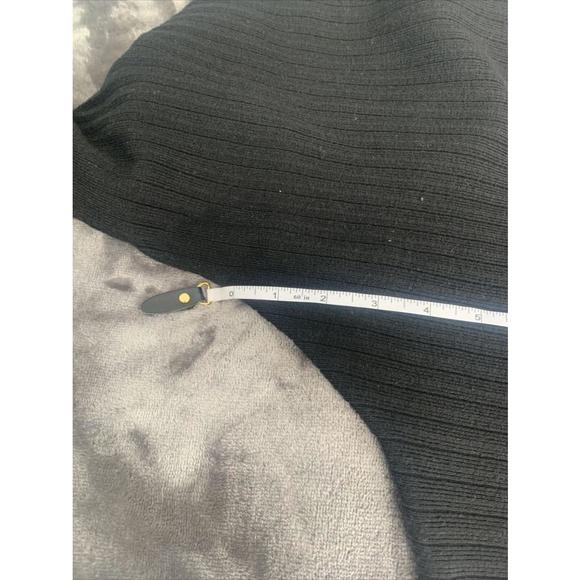 NWT Bebe Black Ribbed Sweater, Large - Picture 6 of 7
